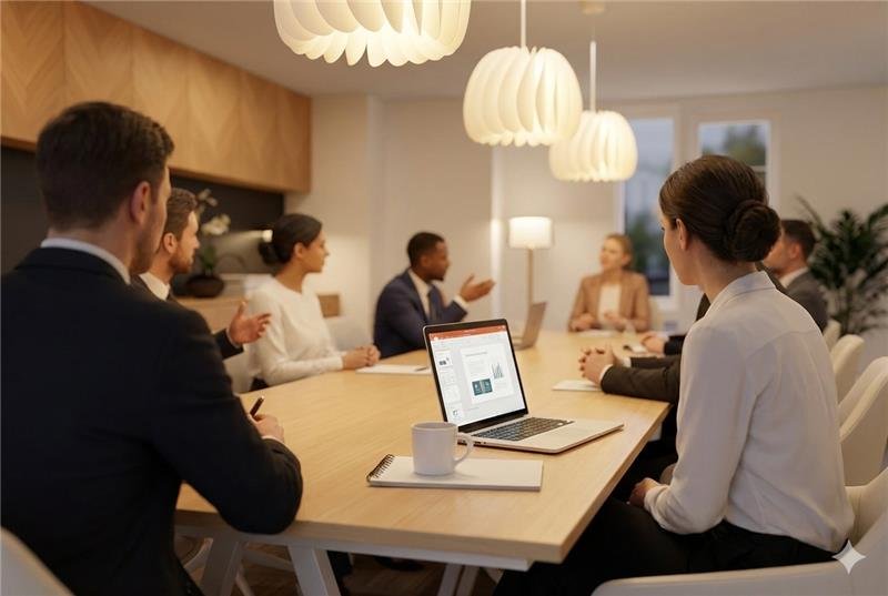 Professional business meeting